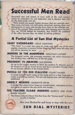 I should have read more mystery stories...